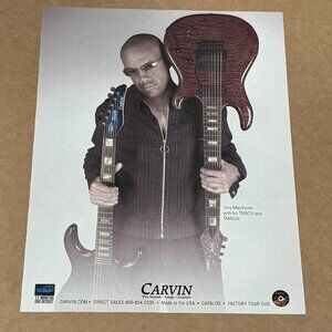 Tony MacAlpine of Planet X - Carvin Guitars - 2007 Print Advertisement